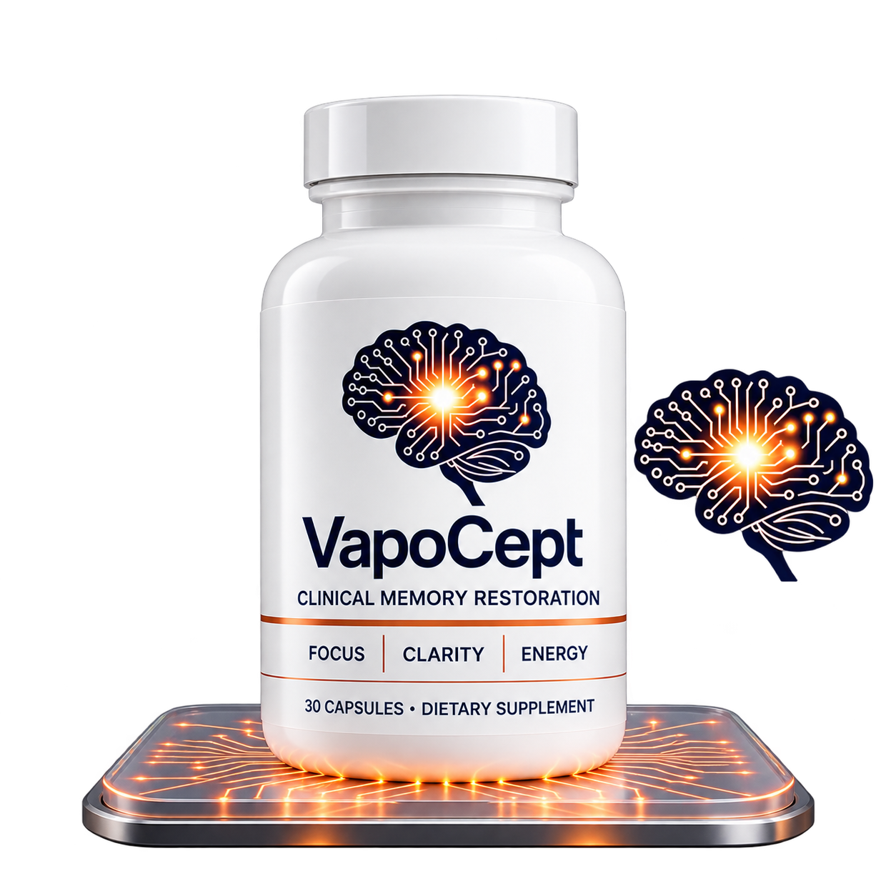 VapoCept brain health supplement bottle